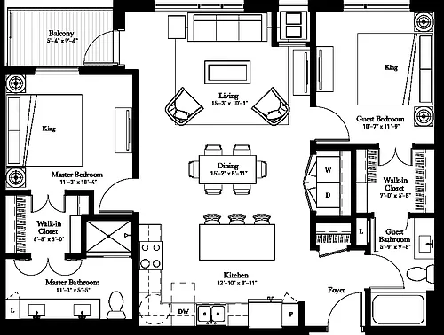 Floor plan Valerian (B1.2)