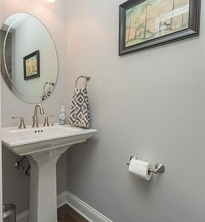 Your 2017 updated powder room is conveniently located on the main level.