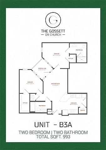 Floor plan The Grundy (B3)
