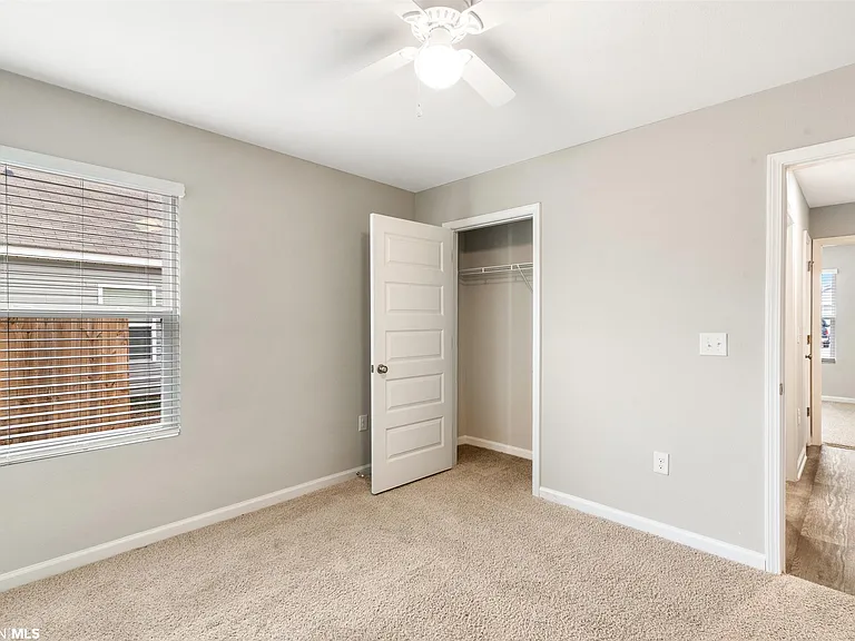 Bedroom 3 with Carpet & Ceiling Fan