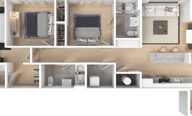 3 Bedroom 3 Bedroom