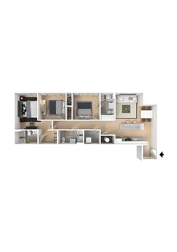 Floor plan 3 Bedroom