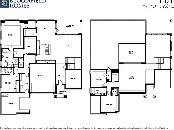 Lily II Floor Plan with Optional Deluxe Kitchen
