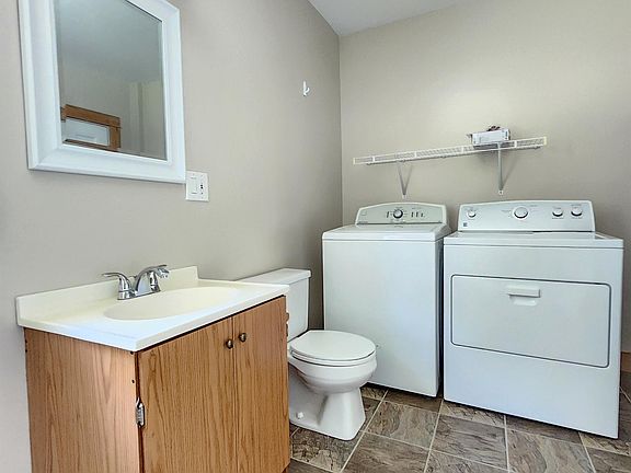 First Floor Full Bath with Washer and Dryer