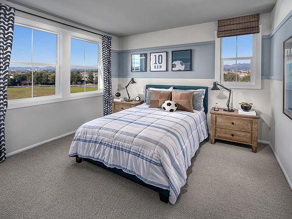 Bedroom in the 3218 floorplan at a Meritage Homes community in Temecula, CA.