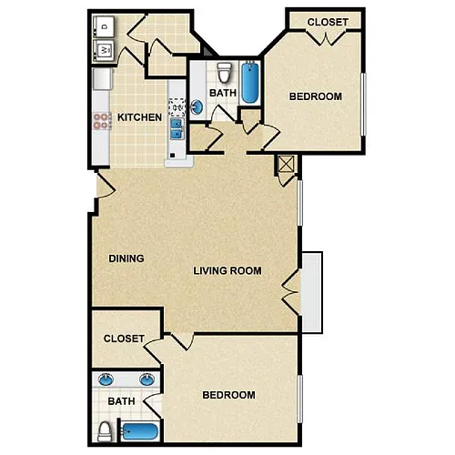 Floor plan Five Points