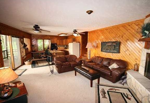 View Family Room into Kitchen