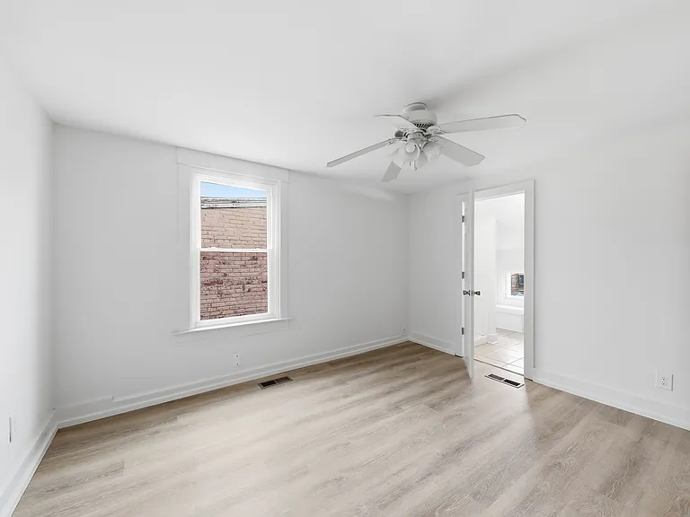 Master bedroom, looking toward bathroom