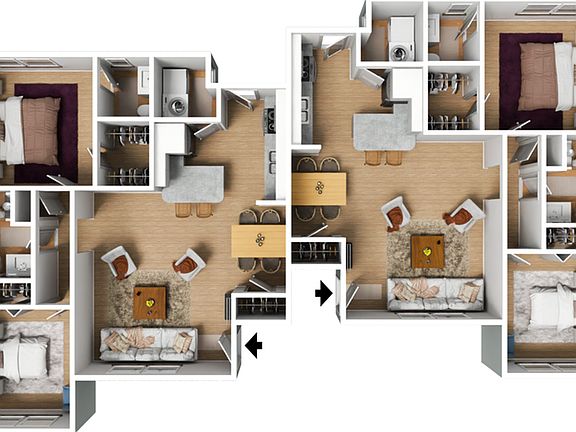 Explore the elegant layout of these twin apartments, offering modern amenities and comfort. Explore the elegant layout of these twin apartments, offering modern amenities and comfort.