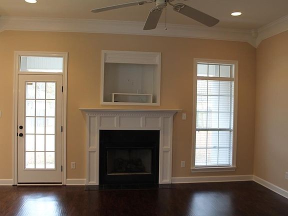 Family room with fireplace