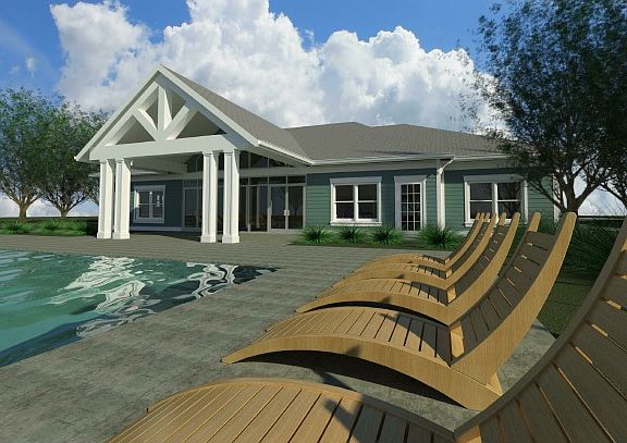 Clubhouse Pool Rendering