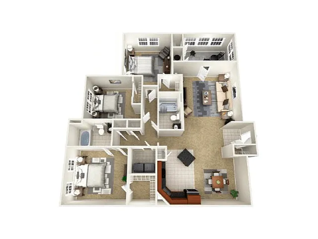 Floor plan The Seoul with Sunroom
