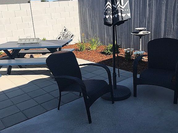 Shade in morning Sun evening