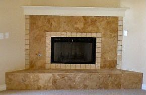Tiled Gas Fireplace