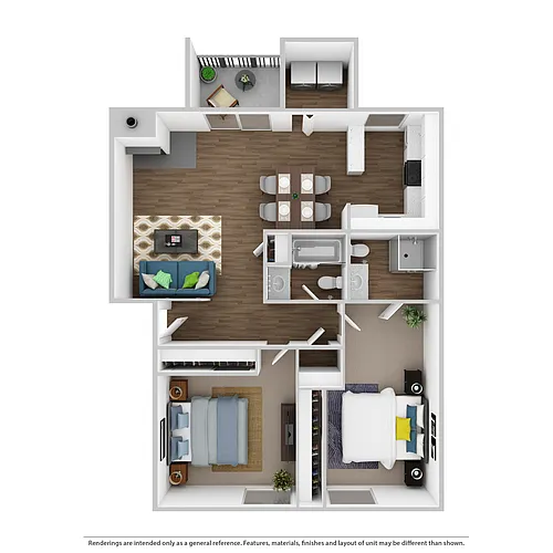 Floor plan 2x2 Upgrade