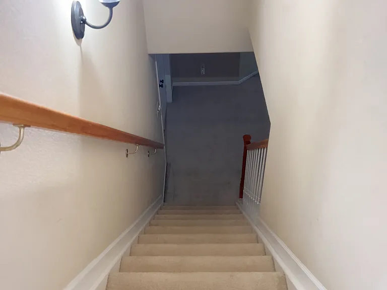 Stairs to finished basement