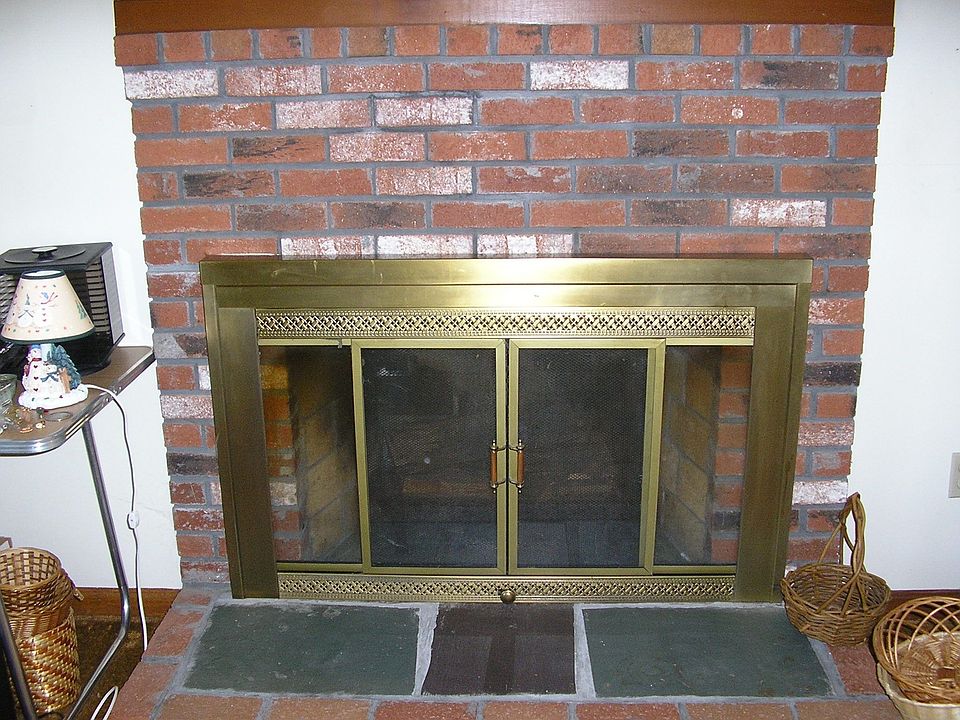 fireplaced living room