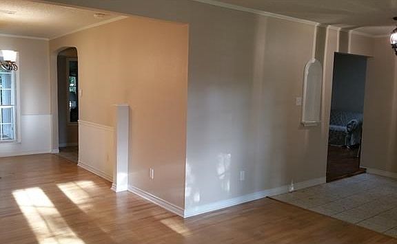 View from the formal living to marble entryway with focal no