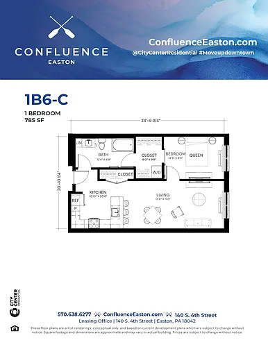 Floor plan 1B6-C