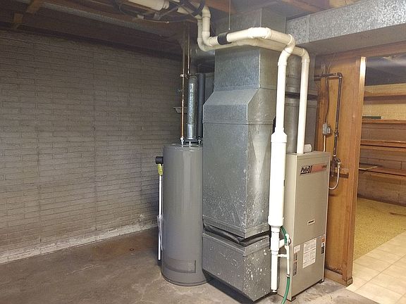Basement furnace area
