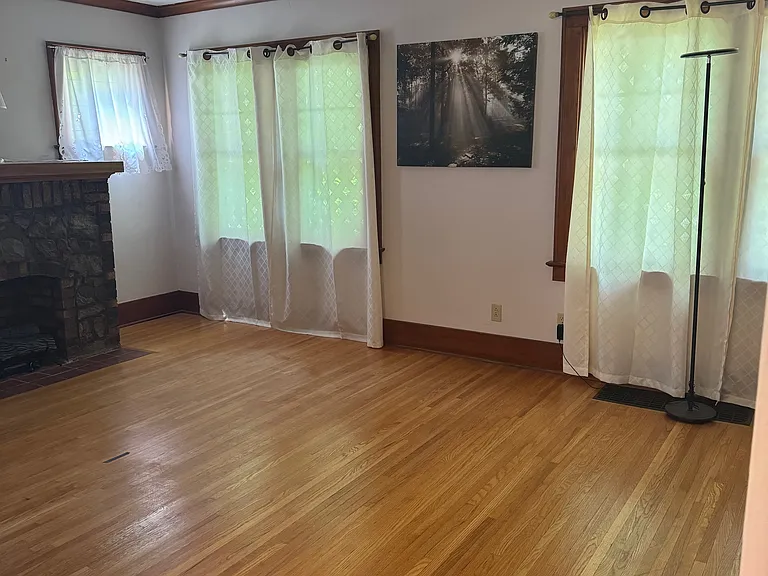 living room is unfurnished