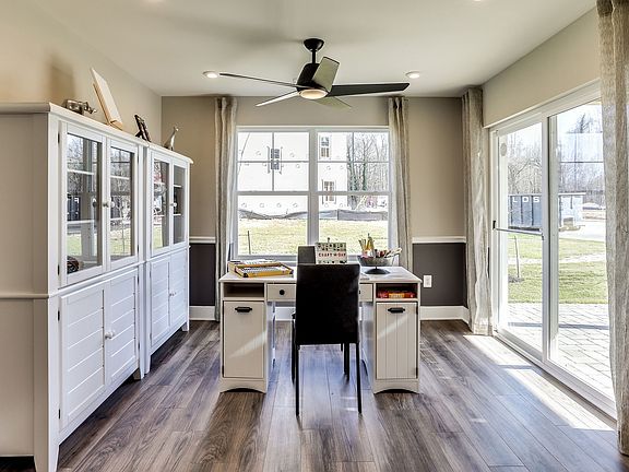 Rec room with access to backyard