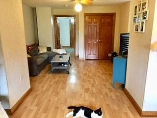 From bonus, towards living and bedroom. South facing window in living.