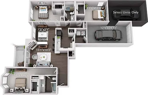 Floor plan C1 Signature - West Village
