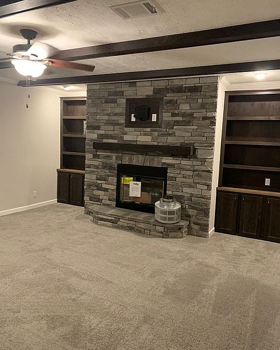 Wood burning fireplace 