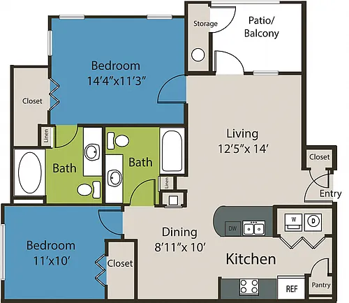 Floor plan B1