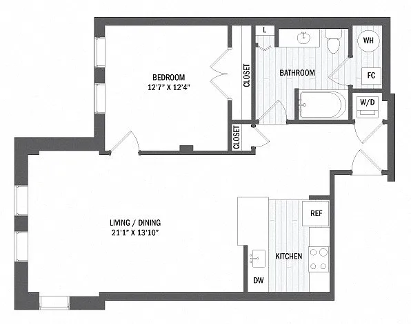 Floor plan A8 - Classic