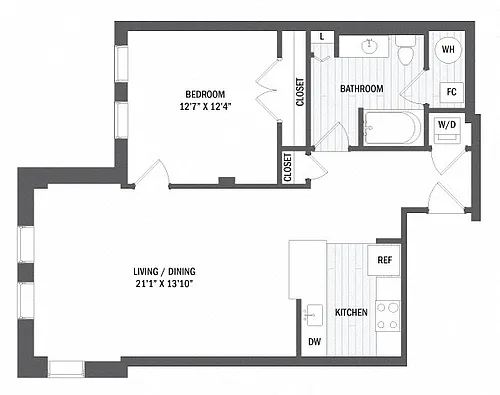 Floor plan A8 - Classic