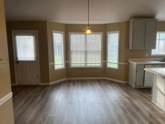 Kitchen and bay window