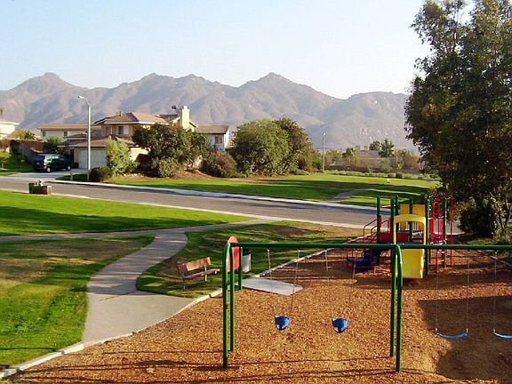 Childrens park behind house