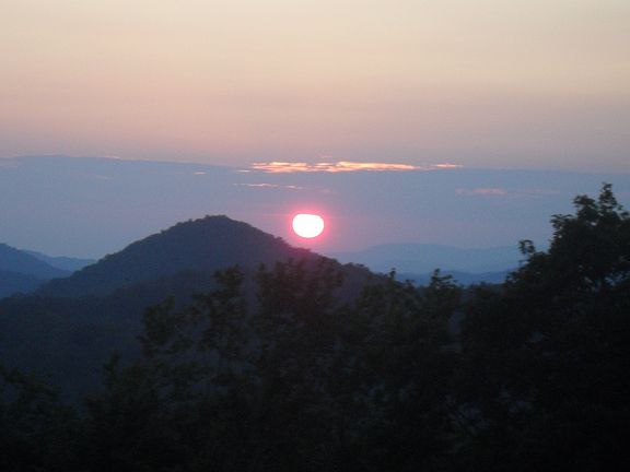 View from street. Watch sunsets almost every evening in this nature lover's paradise!