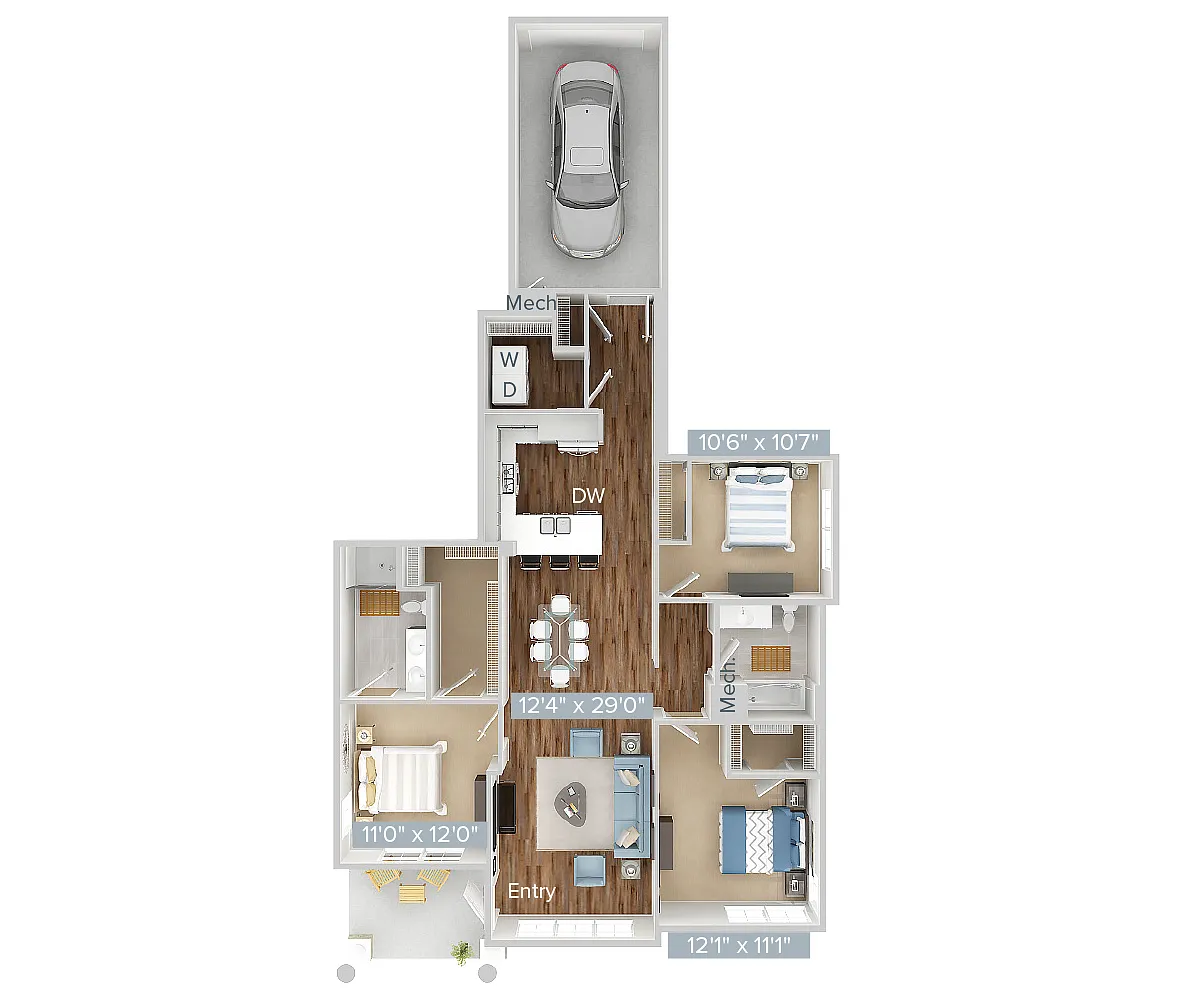 Floor plan C1-1420