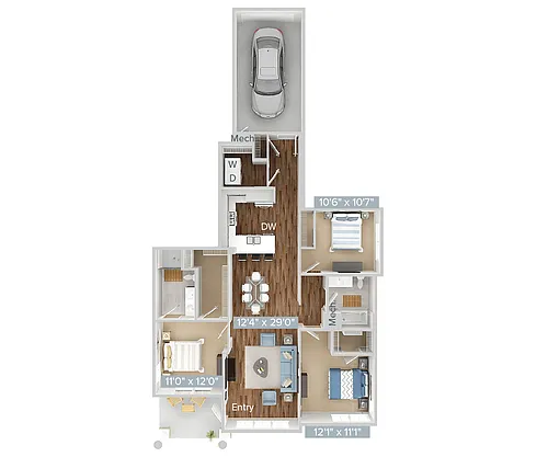 Floor plan C1-1420