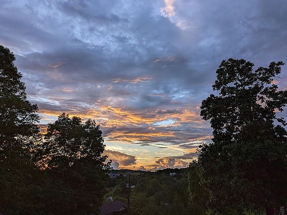 Sunset from driveway