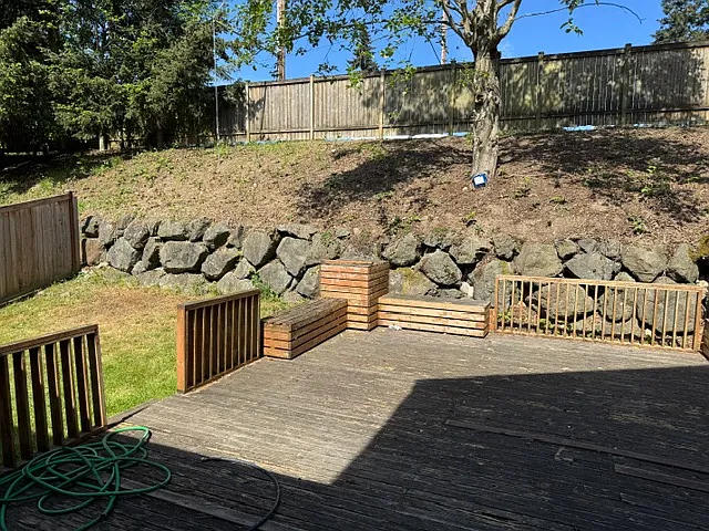 Backyard deck