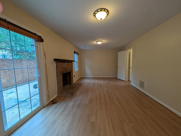 Lower level Rec room with fireplace
