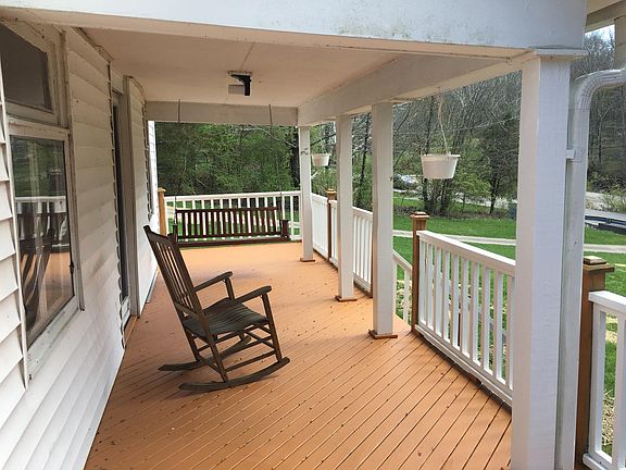 Spacious front porch