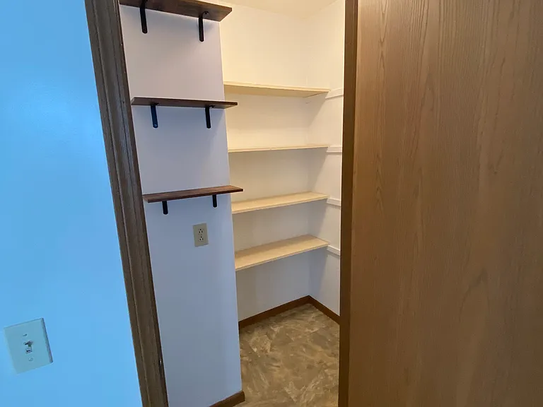 View from kitchen into pantry