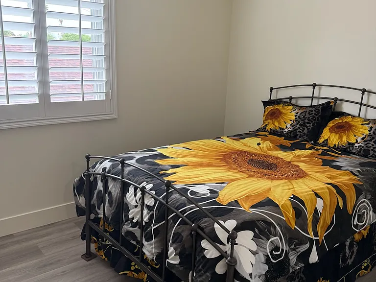 This bedset is included or removed if requested. This is the upstairs east side bedroom