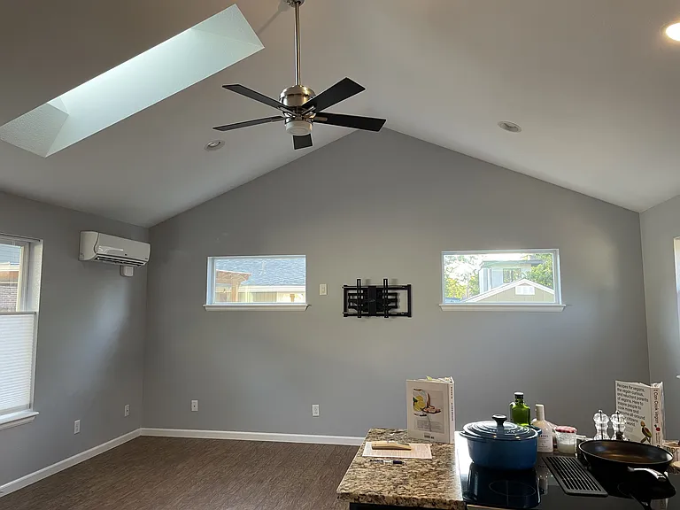 last tenant did not want TV mount, so I removed it, but we can install that back if you want.