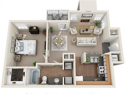 Floor plan Blue Grass Renovated