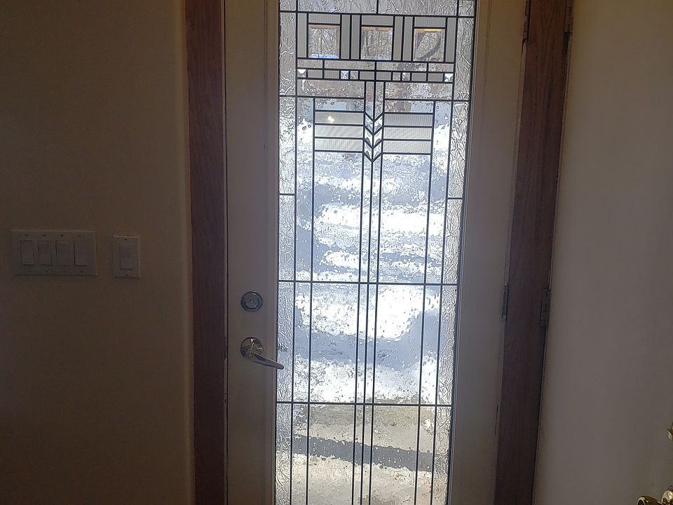 Leaded Glass Craftsman Style Front Door