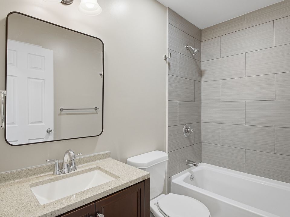 All new bathroom, tile shower