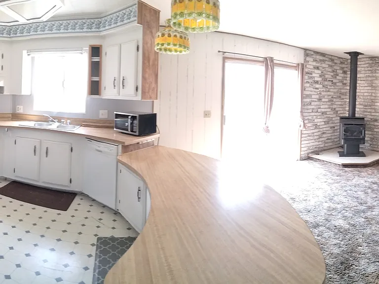 Kitchen and den