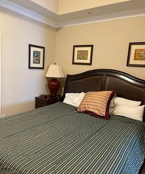 Master Bedroom with California King Bed