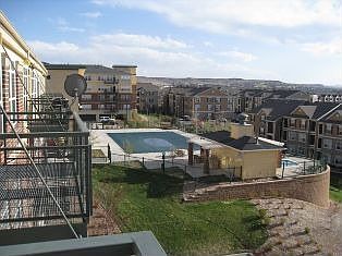 View of Pool Area from Balcony